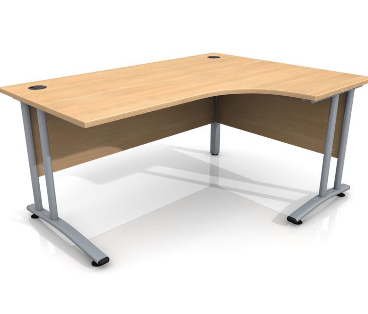 1600m Site Office Right Hand Curved Desk