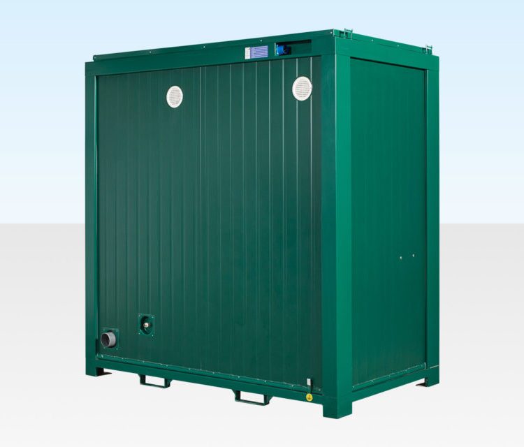 1+1 Double Mains Toilet 8Ft x 5Ft (Green)
