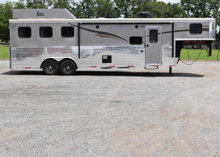2015 Bison Ranger 3LQ Horse Trailer with 10' Short Wall