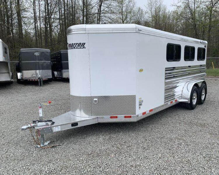 2020 19' CIMARRON BUMPER PULL 6 PEN STOCK TRAILER