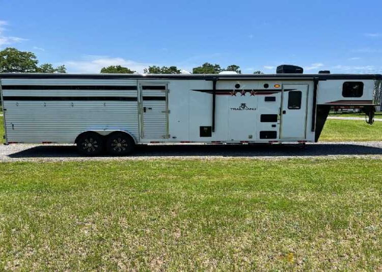 2024 Bison Trail Hand 708160 Stock Trailer with 8' Short Wall