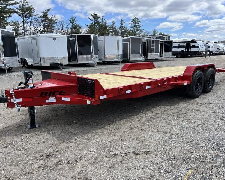 2024 Rice Trailers 7x22 16K Tilt Deck Powder Coat Equipment w/Toolbox