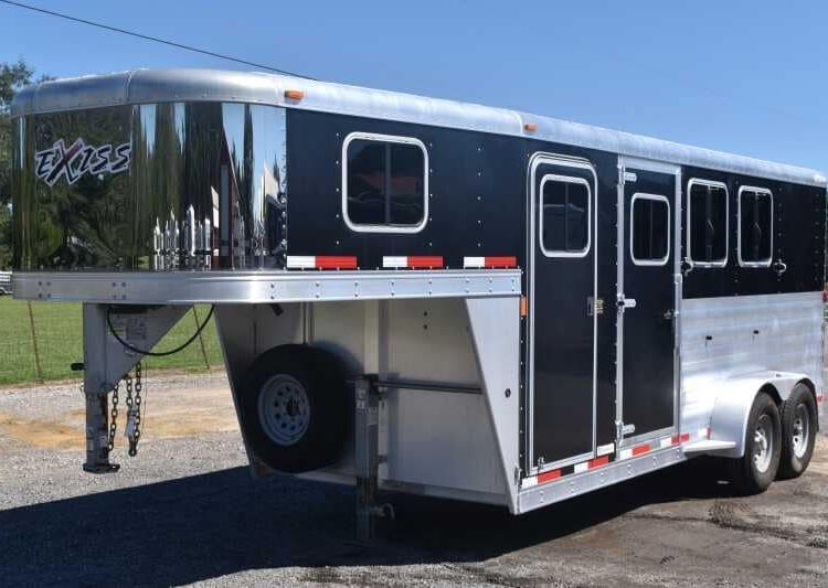 Used 2013 Exiss 6300 3 Horse Gooseneck